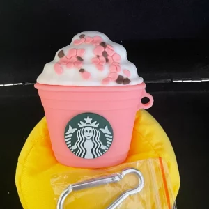PINK Starbucks Frappe Airpodcase for apple airpods gen 1/2