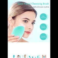 Silicone Facial Cleansing Brush, Rechargeable 5 Speed Face Cleansing Brush Sonic - Image 2