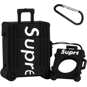 AirPods Case Cover 1 & 2-Supre Luggage Black