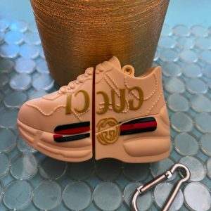 3D Stylish Sneaker AirPod Case Gen1&2, Silicon Case w/ Keychain