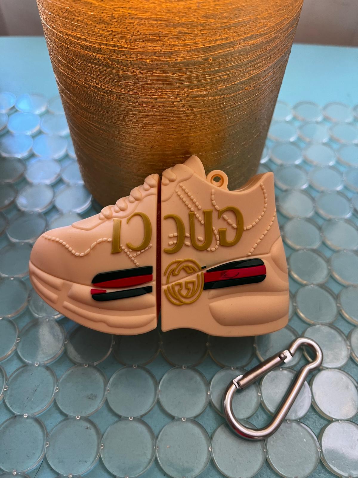 3D Stylish Sneaker AirPod Case Gen1&2, Silicon Case w/ Keychain